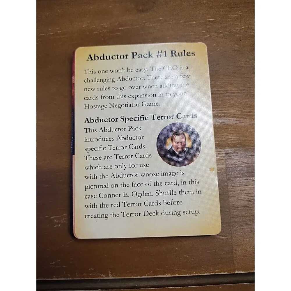 Hostage Negotiator Expansion Abductor Pack #1 Complete